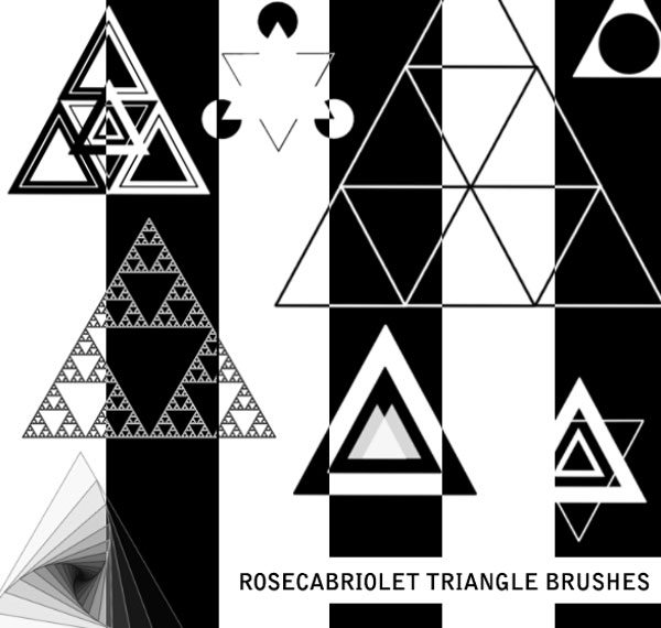 abstract triangle brush photoshop free download